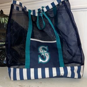 Vintage 90s Seattle Mariners baseball tote bag beach bag